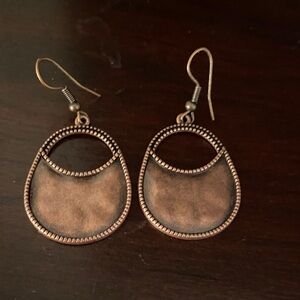 Elegant Copper-Toned Earrings